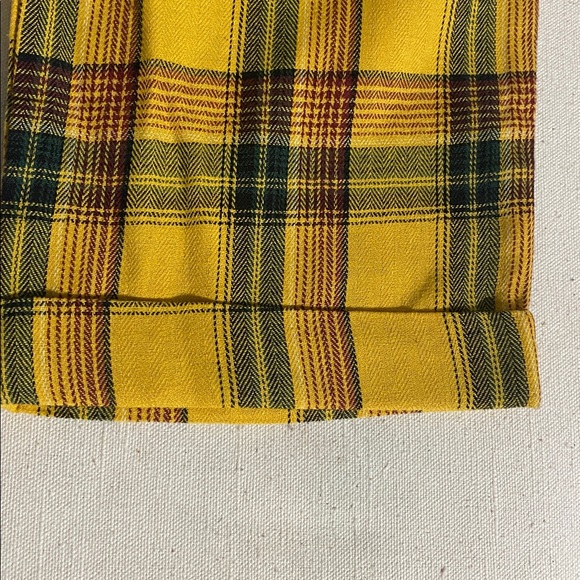 Vintage Yellow Plaid Pants - Picture 5 of 7